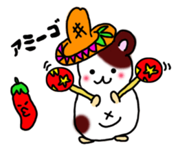 Hamstar-chan in the world. sticker #6351757