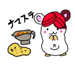 Hamstar-chan in the world. sticker #6351759