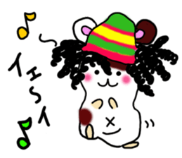 Hamstar-chan in the world. sticker #6351766