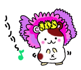Hamstar-chan in the world. sticker #6351778