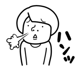 Sheer! Bobbed daily youth sticker #6352163