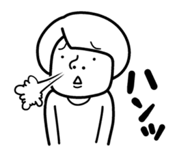 Sheer! Bobbed daily youth sticker #6352163