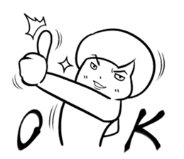 Sheer! Bobbed daily youth sticker #6352165