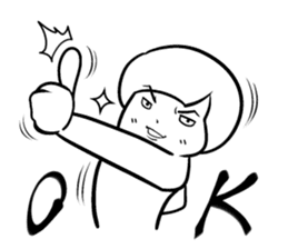 Sheer! Bobbed daily youth sticker #6352165