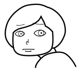 Sheer! Bobbed daily youth sticker #6352167