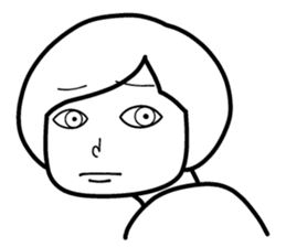 Sheer! Bobbed daily youth sticker #6352167