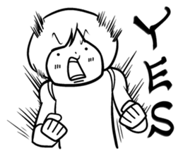 Sheer! Bobbed daily youth sticker #6352173