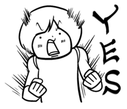 Sheer! Bobbed daily youth sticker #6352173