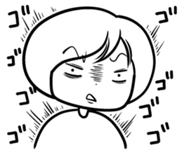 Sheer! Bobbed daily youth sticker #6352179