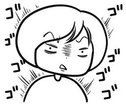 Sheer! Bobbed daily youth sticker #6352179