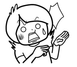 Sheer! Bobbed daily youth sticker #6352182