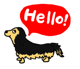Miniature Dachshund, YAYOI sticker #6352994