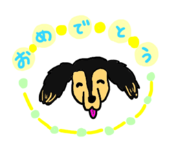 Miniature Dachshund, YAYOI sticker #6353001