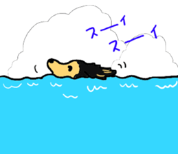 Miniature Dachshund, YAYOI sticker #6353009