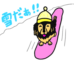 Miniature Dachshund, YAYOI sticker #6353011