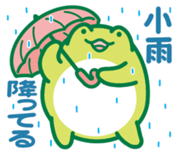 Rain frog sticker #6353113