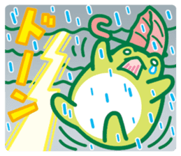 Rain frog sticker #6353118