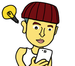 Super lonely boy sticker #6354356