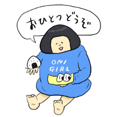 ONIGIRL STICKER