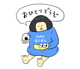 ONIGIRL STICKER sticker #6354519