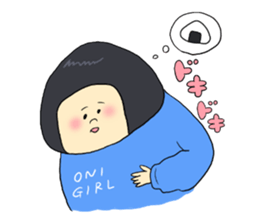 ONIGIRL STICKER sticker #6354522