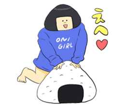 ONIGIRL STICKER sticker #6354528
