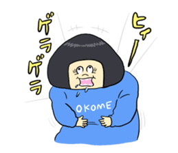 ONIGIRL STICKER sticker #6354531