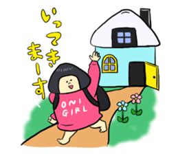ONIGIRL STICKER sticker #6354540