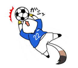 Cat to the soccer sticker #6354807