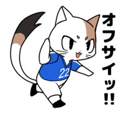 Cat to the soccer sticker #6354814