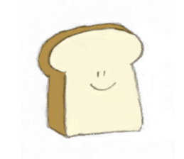 Bread is cute. sticker #6355114