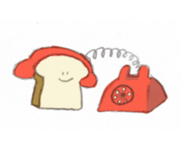 Bread is cute. sticker #6355147