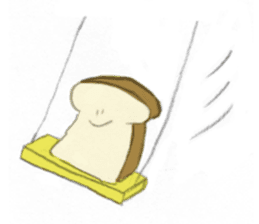 Bread is cute. sticker #6355148