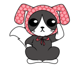 Lomo cute cat sticker #6355571