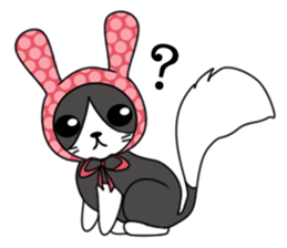 Lomo cute cat sticker #6355577