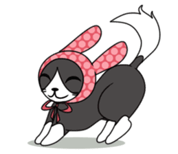 Lomo cute cat sticker #6355590