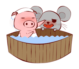 Pigmouse couples sticker #6356371