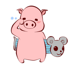 Pigmouse couples sticker #6356377