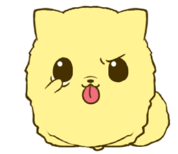 Pomeranian tan 2 sticker #6356483