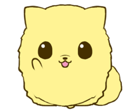Pomeranian tan 2 sticker #6356486
