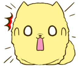 Pomeranian tan 2 sticker #6356494