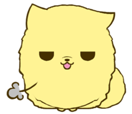 Pomeranian tan 2 sticker #6356496