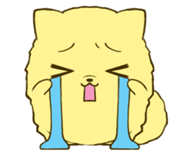 Pomeranian tan 2 sticker #6356507