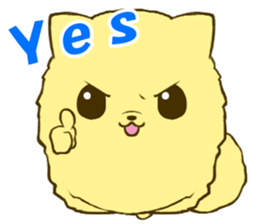 Pomeranian tan sticker #6356993