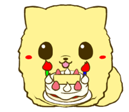 Pomeranian tan sticker #6357023