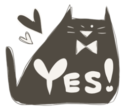 Shirokuro cat sticker #6357050