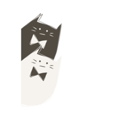 Shirokuro cat sticker #6357071