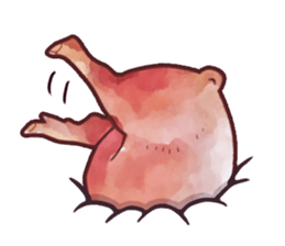 Watercolor Swine sticker sticker #6357126