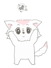 Small bird and Honest cat sticker #6357550