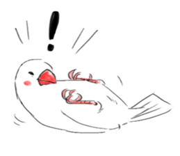 Japanese rice bird! sticker #6358116